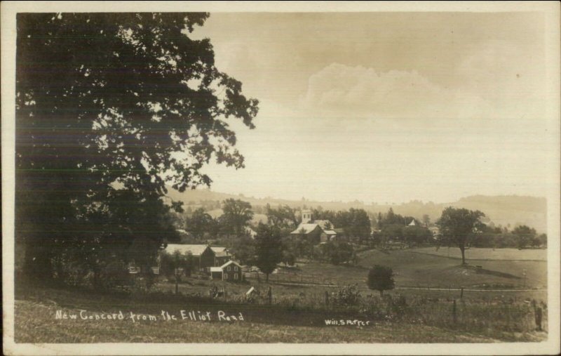 New Concord NY From the Elliot Road c1910 Real Photo Postcard