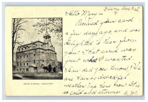 1900-10 High School Prescott Vintage Postcard F28E
