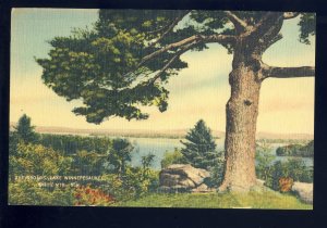White Mountains, New Hampshire/NH Postcard,  The Broads, Lake Winnipesaukee