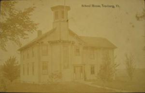 IRASBURG VT School House c1910 Real Photo Postcard