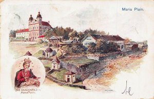 MARIA PLAIN SALZBURG AUSTRIA~DAS GNADENBILD~1902 ARTIST KULSTRUNK POSTCARD