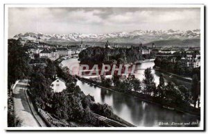 Postcard Old Zurich Limmat und sihl