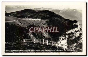 Old Postcard Mont Revard Aix Les Bains Panorama Belledonne and Chartreuse