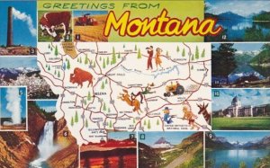 Greetings From Montana With Map