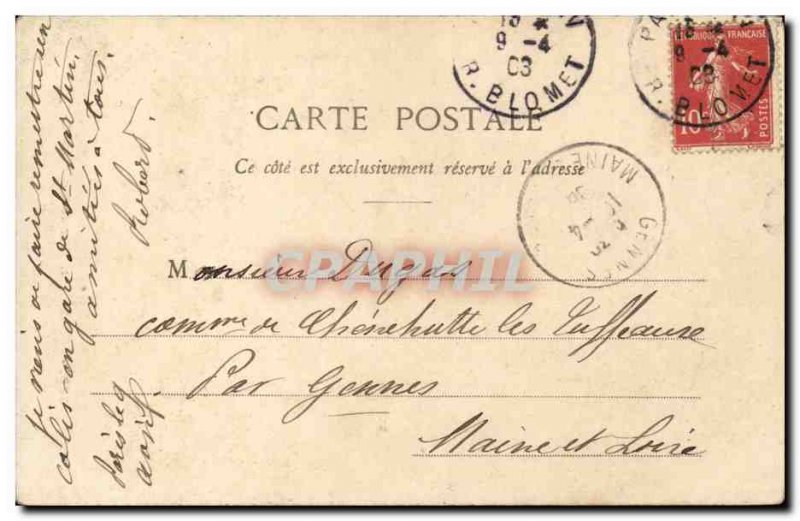 Paris Postcard Ancient Church Vaugirard