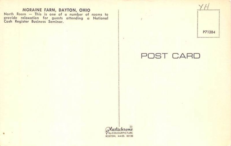 Moraine Farm Dayton, Ohio OH Postcard