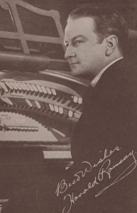 Harold Ramsey Organist Printed Signed Old Advertising Photo
