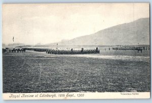 Scotland Royal Review at Edinburgh Valentine Series 1905 Antique Unposted
