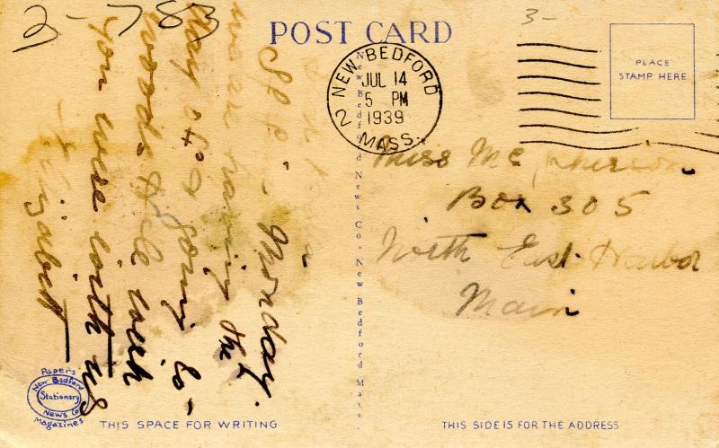 MA - Nantucket. Steamer Naushon 