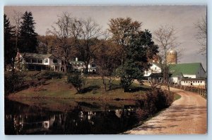 1960 Mansfield Ohio Vintage Postcard Malabar Farm Big House Home Louis Bromfield