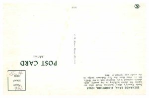 Postcard BANK SCENE Bloomfield Iowa IA AQ9906