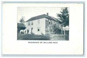 William Peck Residence Old Home Picnic Advertising Wales Massachusetts Postcard 