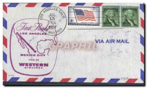 Letter USA 1 flight Los Angeles Mexico City July 15, 1957