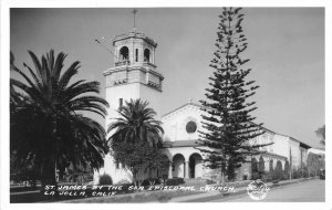 F56/ La Jolla California Postcard RPPC c1930s St James By The Sea Church