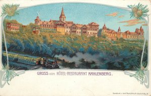 Grss Aus Postcard Gruss Von Hotel Restaurant Kahlenberg Vienna Austria