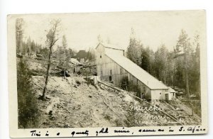 Murchie Mine Nevada County CA 1907 RPPC Real Photo Postcard