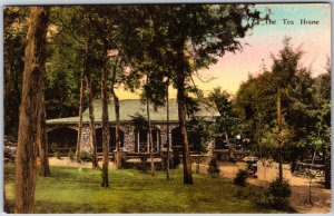 VINTAGE POSTCARD THE TEA HOUSE AT THE ENDLESS CAVERNS NEW MARKET VIRGINIA