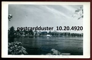 h3516 - SHAWINIGAN FALLS Quebec 1950s Panoramic View. Real Photo Postcard