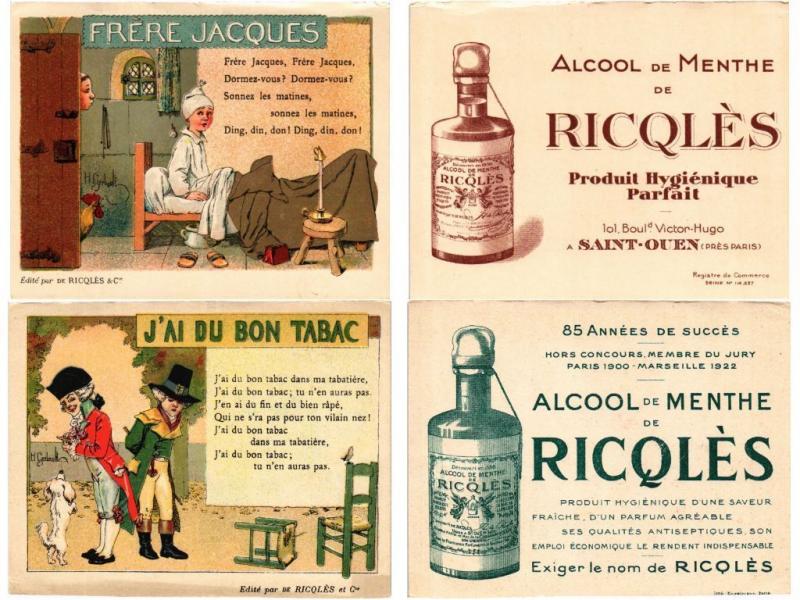 PUBLICITÉS ADVERTISING 14 TRADE CARDS RIOLES ALCOHOL DRINKS