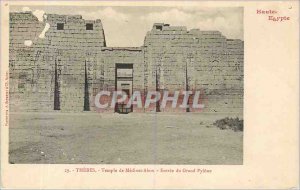 Old Postcard THEBES - Temple of Abu-M�dinet - Entr�e Grand Pylon