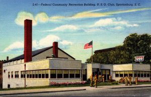 South Carolina Spartanburg Federal Community Recreation Building U S O Club C...