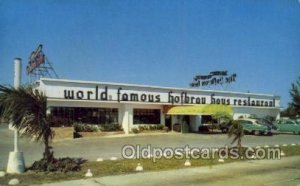 Hallandale, Florida USA World Famous Hofbrau Haus 1954 postal used 1954