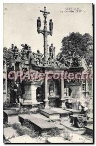 Old Postcard Guimiliau Calvary XVI S