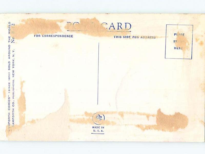 Bamforth comic CUTE GIRL WASHING THE DISHES HL3083