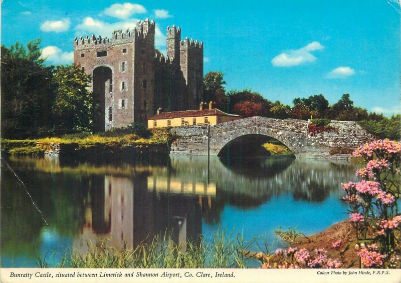 Postcard Ireland Clare county Bunratty Castle 