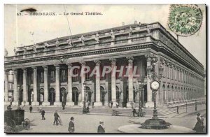 Bordeaux - The Grand Theater - Old Postcard