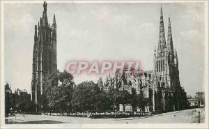 Modern Postcard The Cathedral Bordeaux Pey Berland and Tower