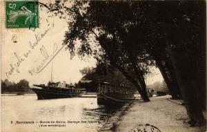 CPA SURESNES - Bords de Seine Garage des Yachts (Vue artistique) (740701)