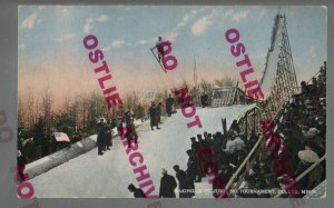 Duluth MINNESOTA c1910 SKI JUMPING TOURNAMENT Skier Jump 132 FEET Skiing MN 