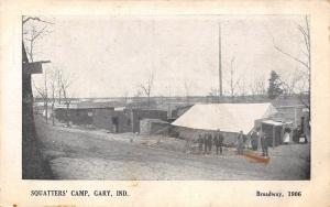 Gary Indiana~Squatters Camp~Broadway Lunch Room~Postcard c1910 