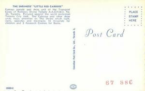 Canada, Ontario, Toronto, The Shriners' Little Red Caboose, Canadian Post Card