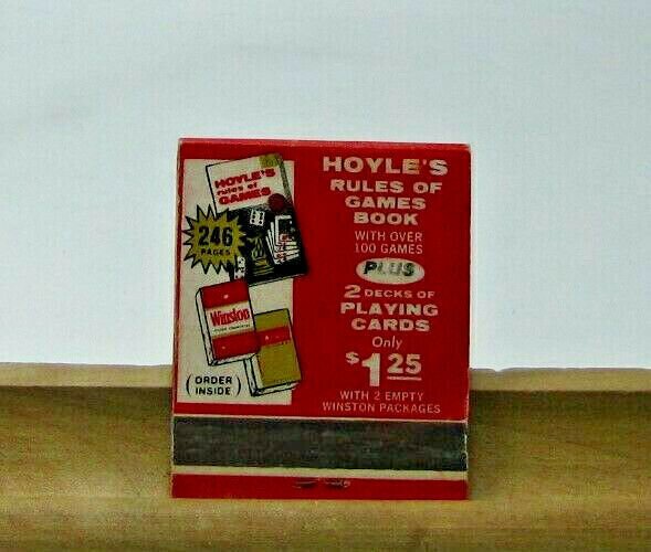 WINSTON Filter Cigarettes Vintage Matchbook Cover