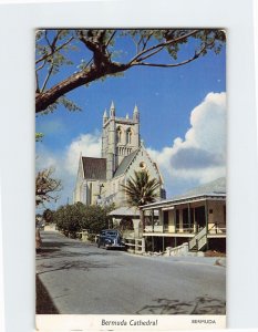 Postcard Bermuda Cathedral, Bermuda, Hamilton, British Overseas Territory