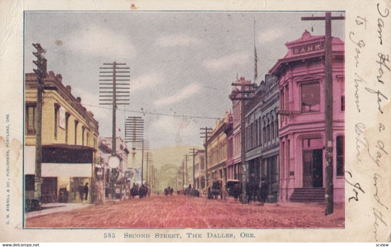 THE DALLES , Oregon , 1907 ; Second Street