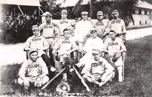 Guam 1918 US Naval Station Baseball Team Guam Unused 