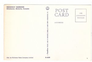 Rockway Gardens Fountain, Kitchener, Ontario, Vintage Chrome Postcard #2