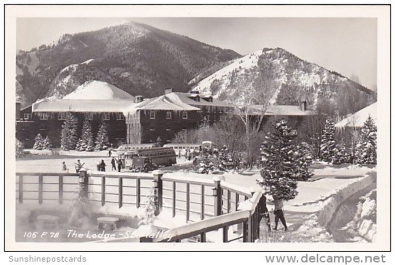 The Lodge Sun Valley Idaho 1952 Real Photo