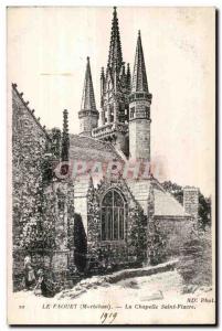 Old Postcard Le Faouet (Morbihan) La Chapelle Saint Fiacre