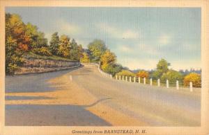 Barnstead New Hampshire Scenic Roadway Greeting Antique Postcard K93824