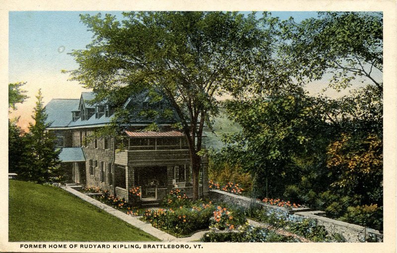 VT - Brattleboro. Naulhaka, Former Home of Rudyard Kipling