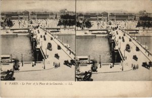 CPA PARIS 8e - 4. Le Pont et la Place de la Concorde (55499)