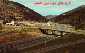 Vintage Postcard Tourist Mecca Gateway Colorado Rockies Idaho Springs Colorado