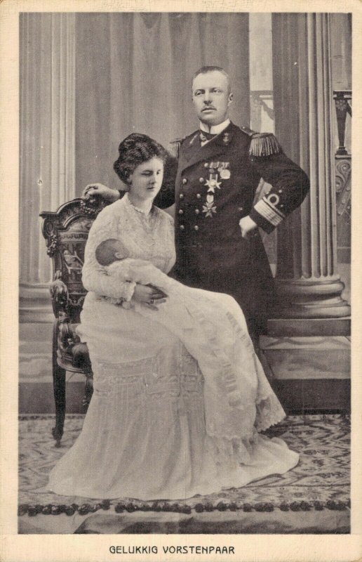 Netherlands Princess Juliana Queen Wilhelmina Prince Hendrik Postcard 07.11