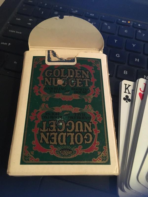 Vintage Playing Cards: Golden Nugget Gambling Hall and Rooming House, Las Vegas