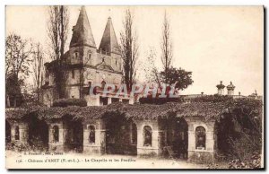 Old Postcard Chateau d & # 39Anet La Chapelle and Excavations