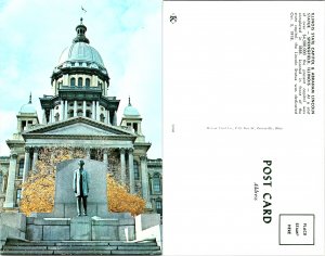 Illinois State Capitol & Abraham Lincoln Statue, Springfield, Ilinois